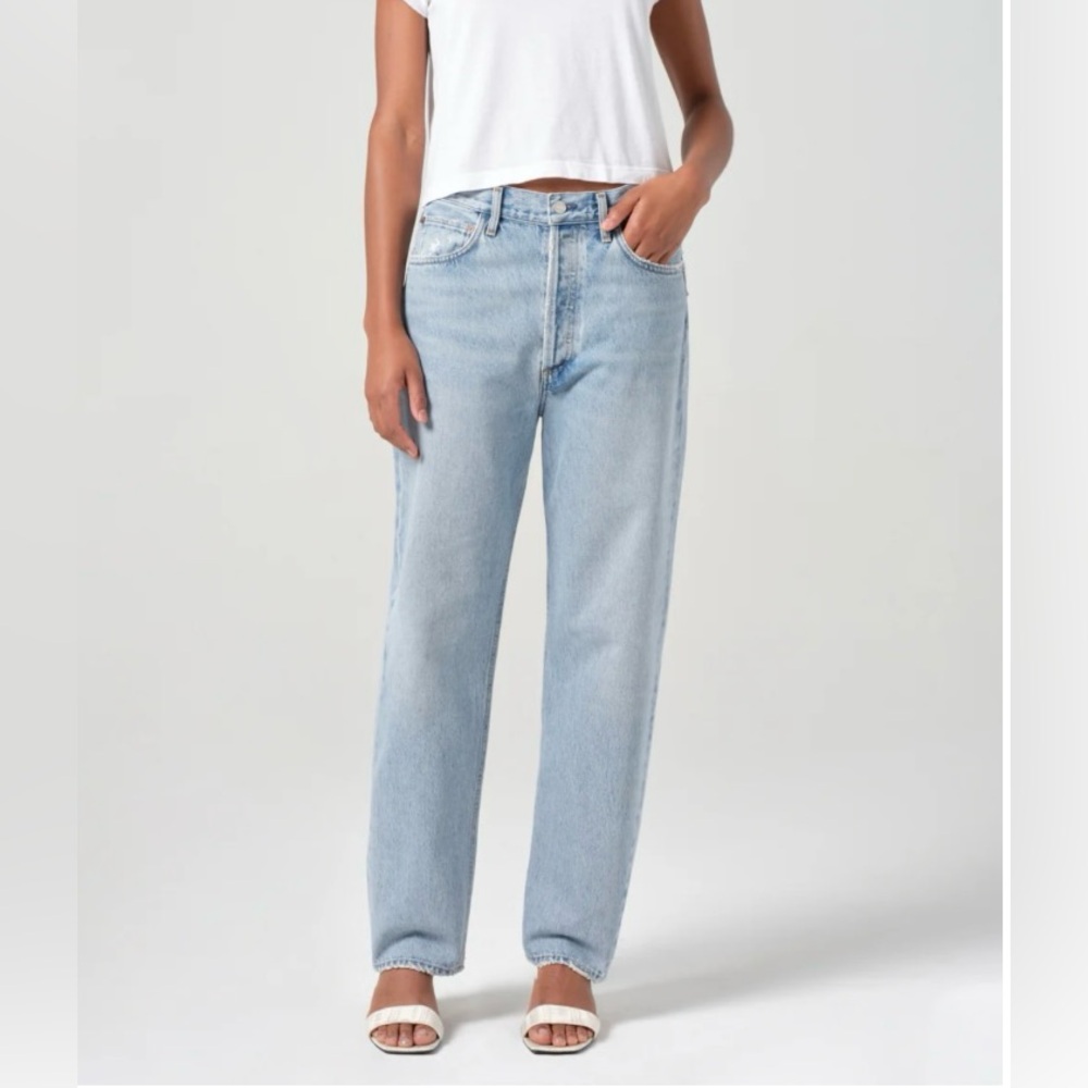 Agolde 90'S MID RISE STRAIGHT, Size 26, Color Force
